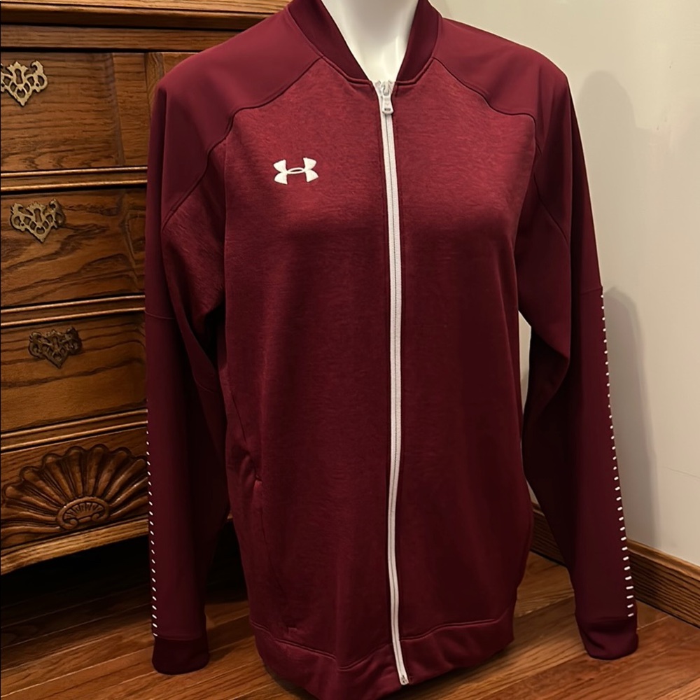 Under Armour Maroon Zip-Up Jacket
